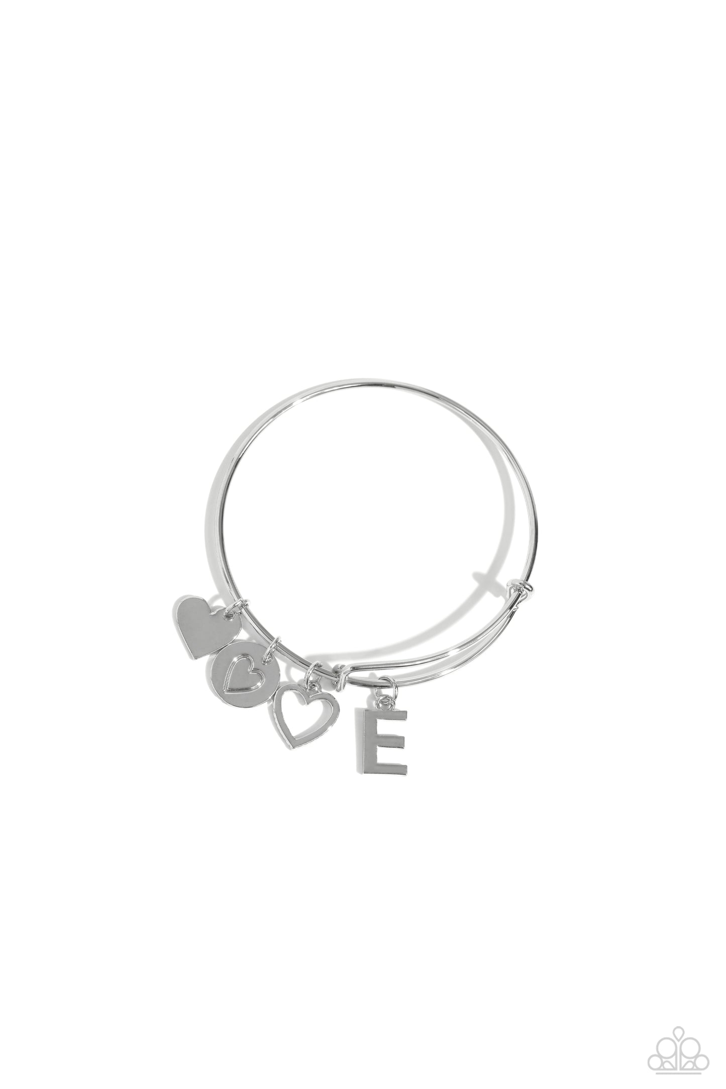 Making It INITIAL - E - Silver Charm Bracelet