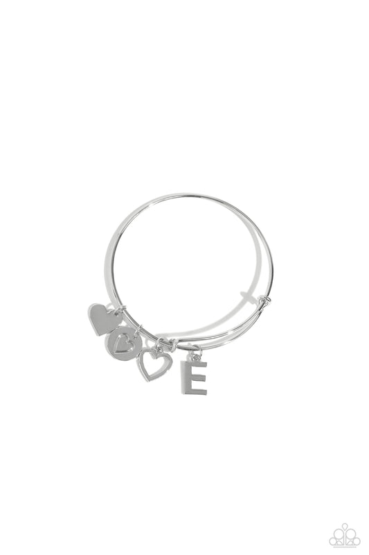 Making It INITIAL - E - Silver Charm Bracelet