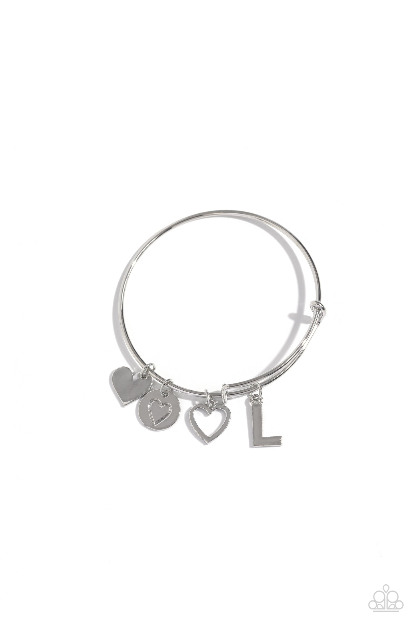 Making It INITIAL - L - Silver Charm Bracelet