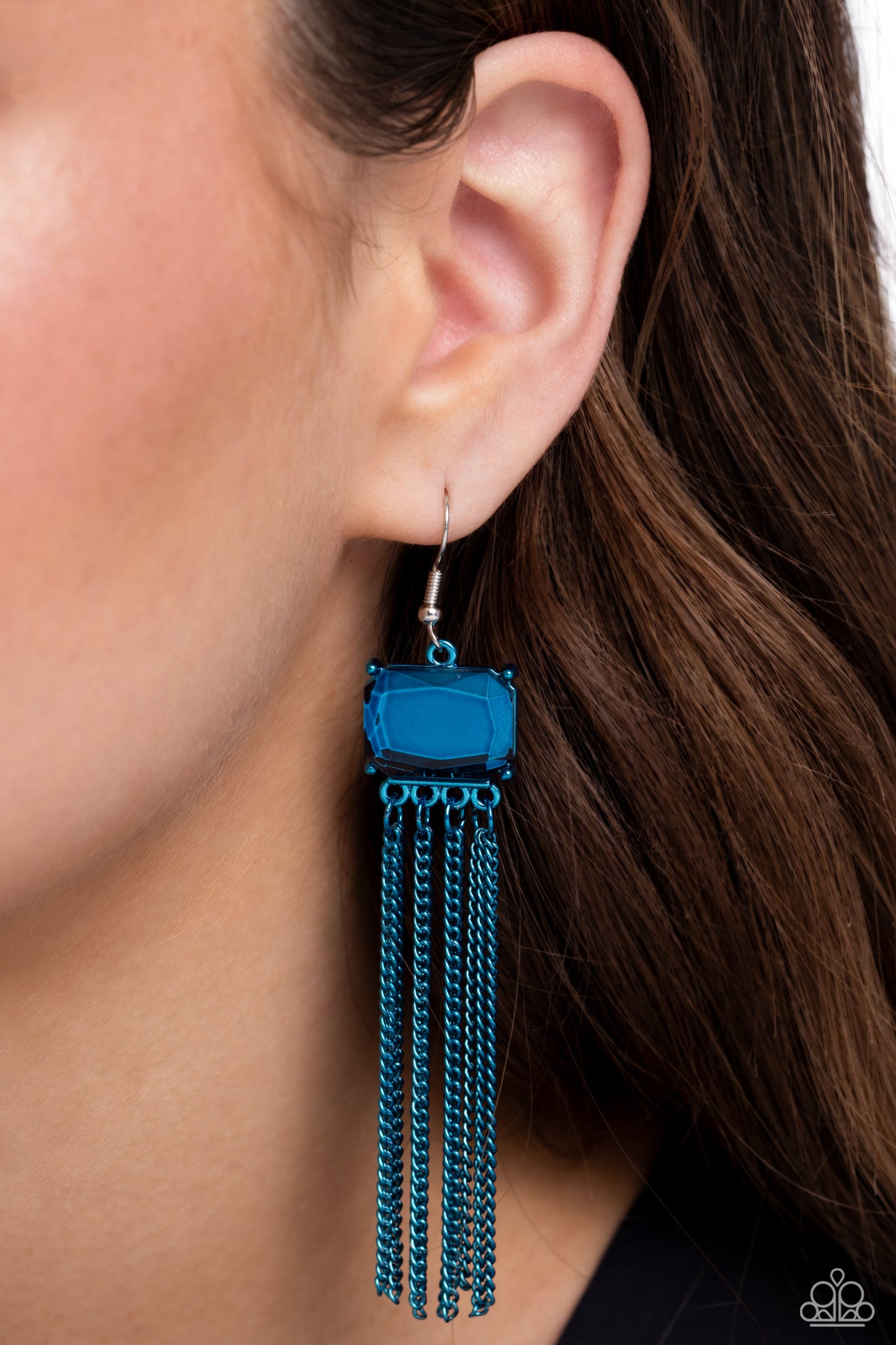 Dreaming Of TASSELS Blue Earrings