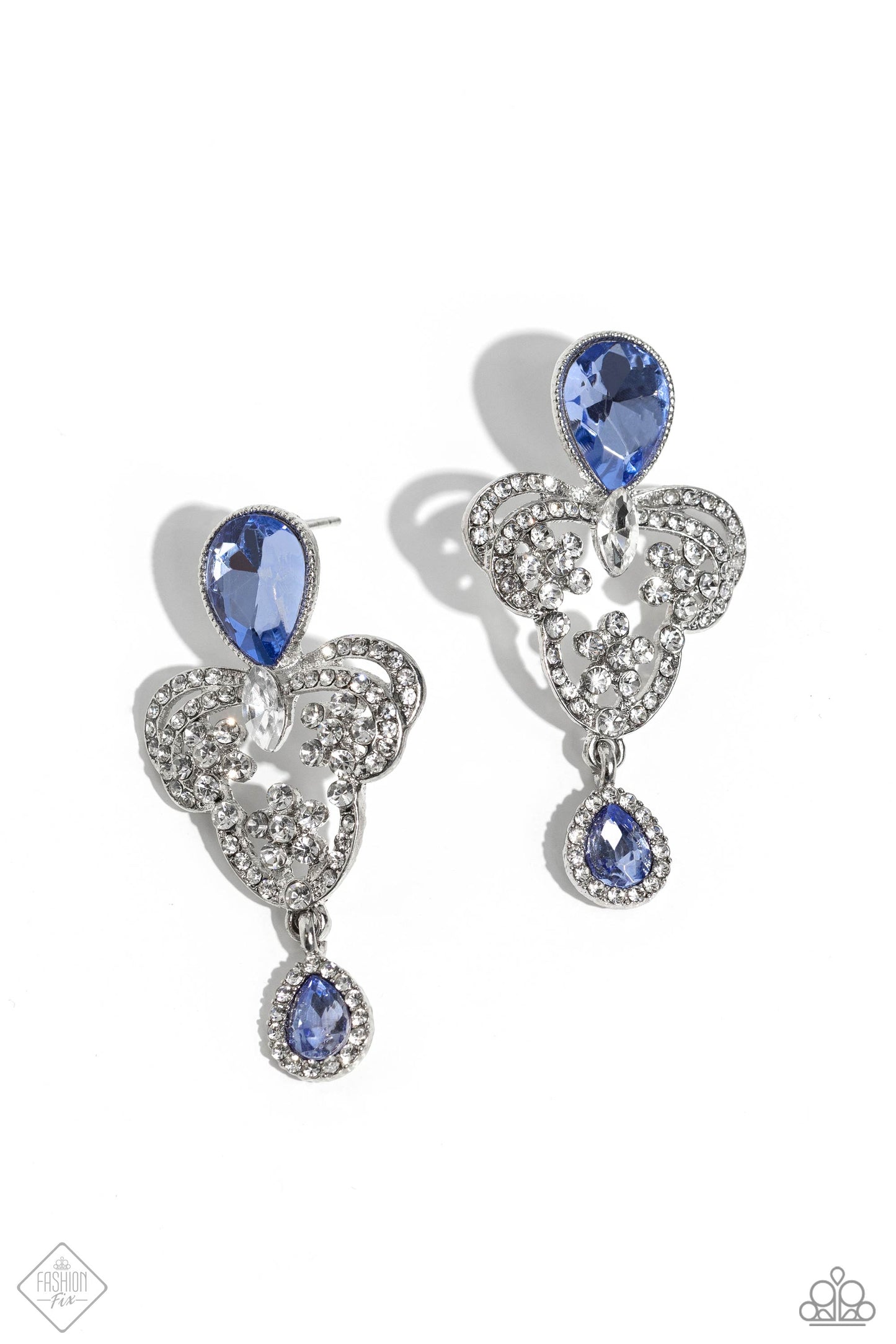 Giving Glam Blue Earrings