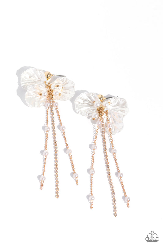 Graceful Gesture Gold Earrings