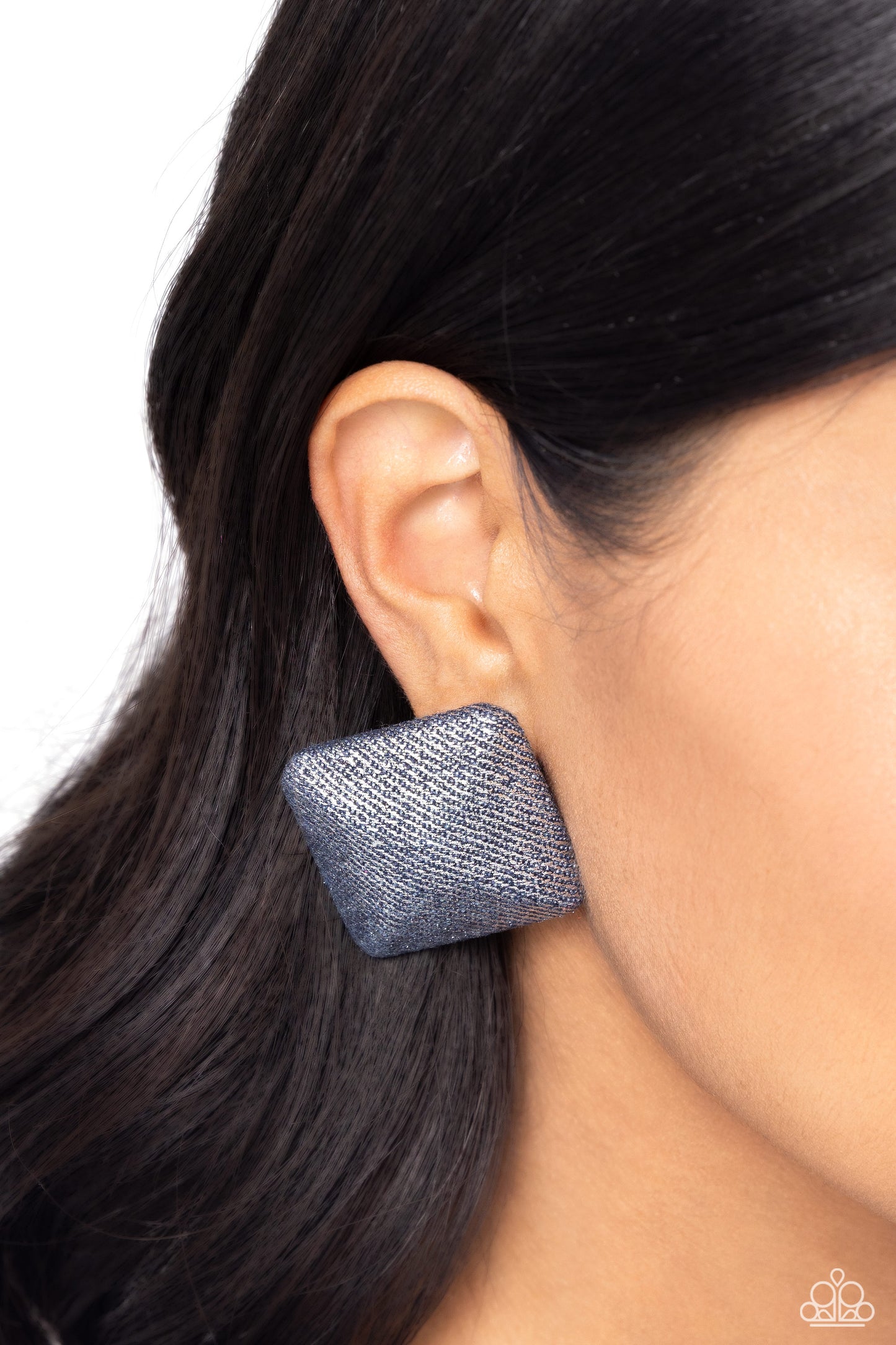 Commercially Corporate Silver Post Earrings