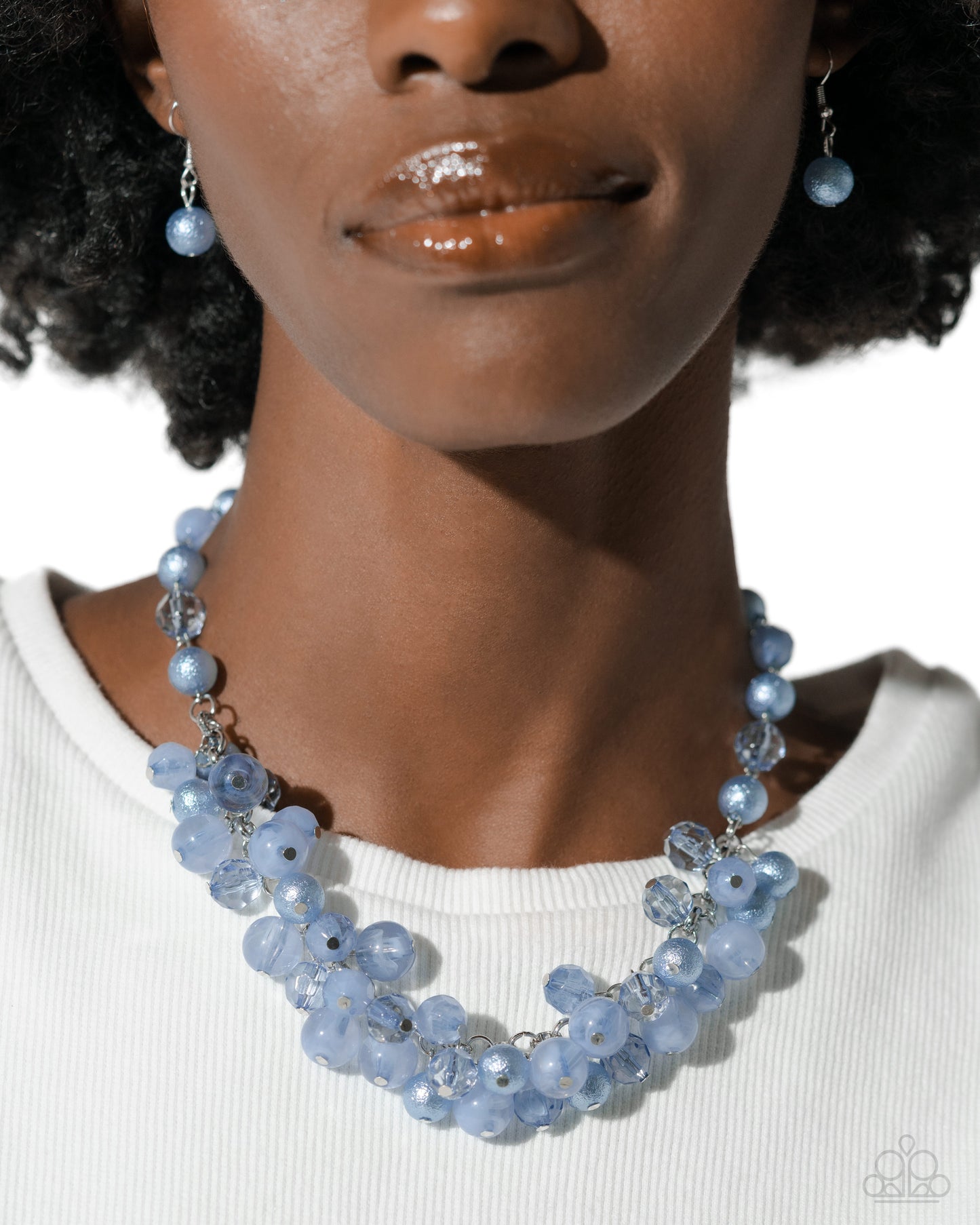 Pearl Pandora Blue Necklace