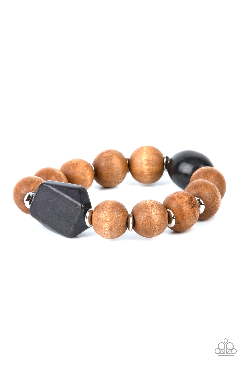 Abundantly Artisan Black Wood Bracelet