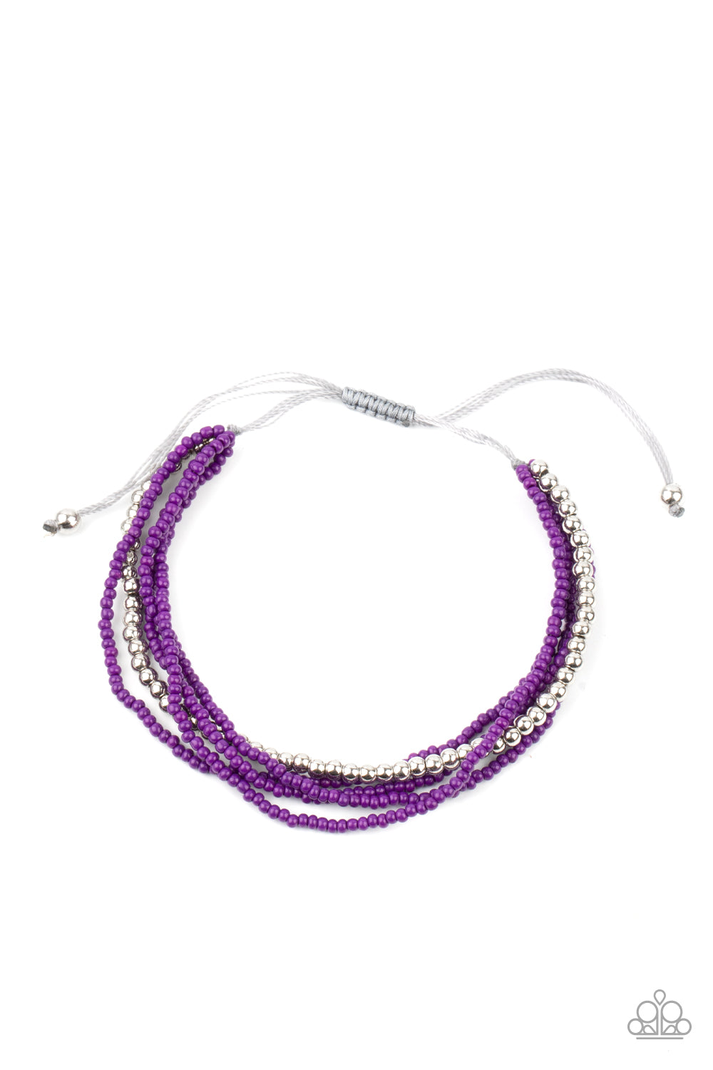 All Beaded Up Purple Bracelet