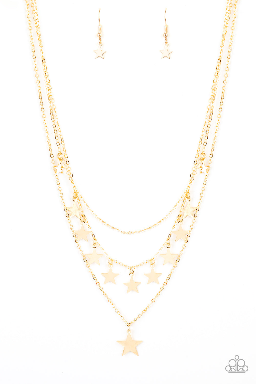 Americana Girl Gold Star Necklace