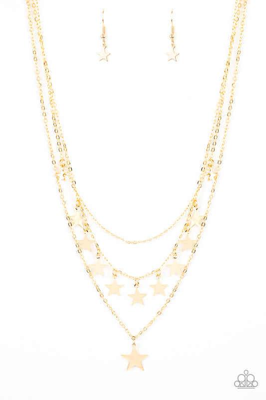 Americana Girl Gold Star Necklace