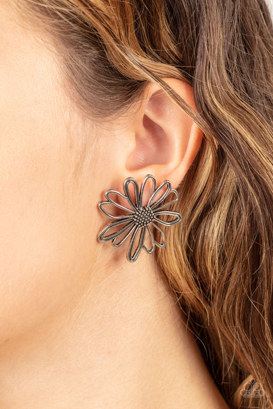 Artisan Arbor Silver Flower Post Earrings