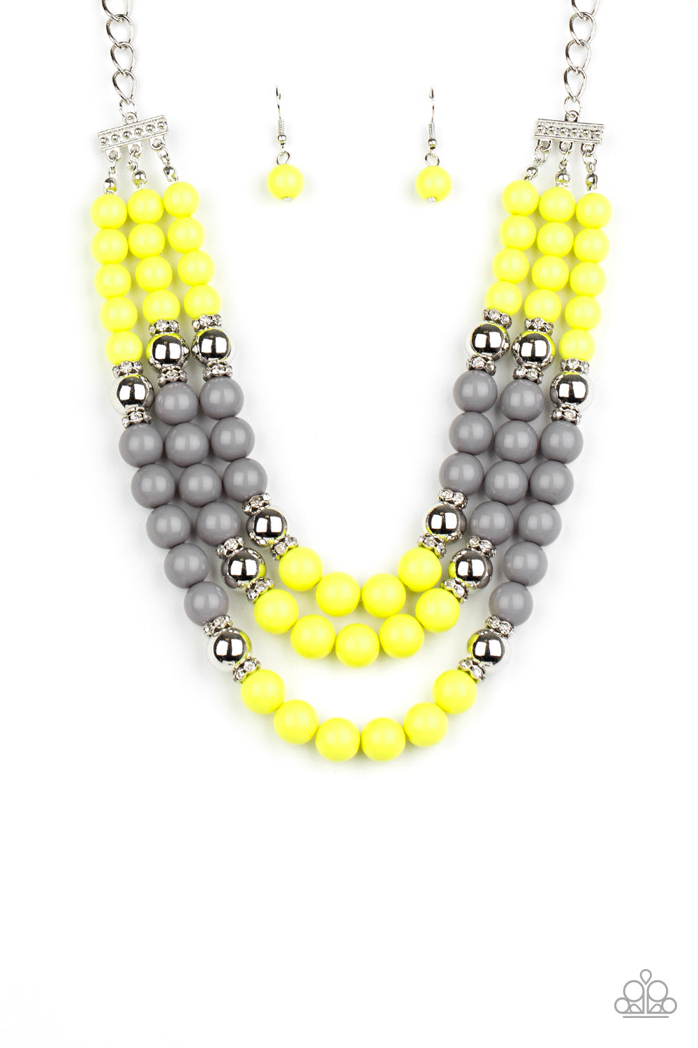 Bead Your Own Drum Yellow Necklace