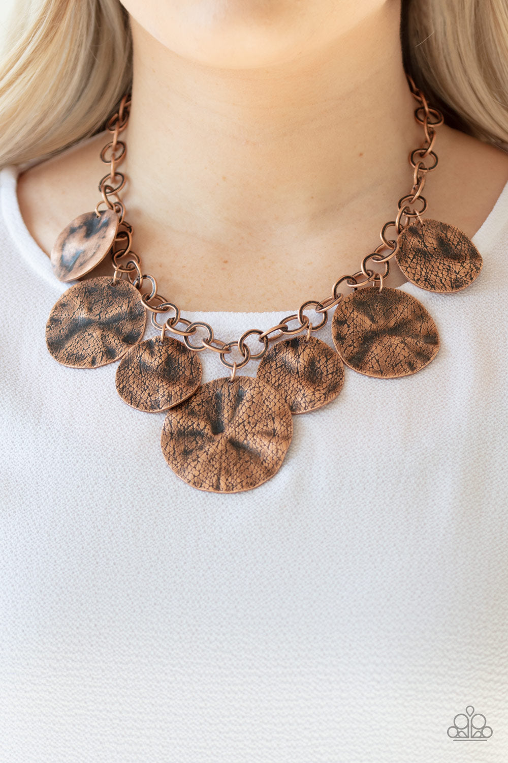 Barely Scratched the Surface Copper Necklace