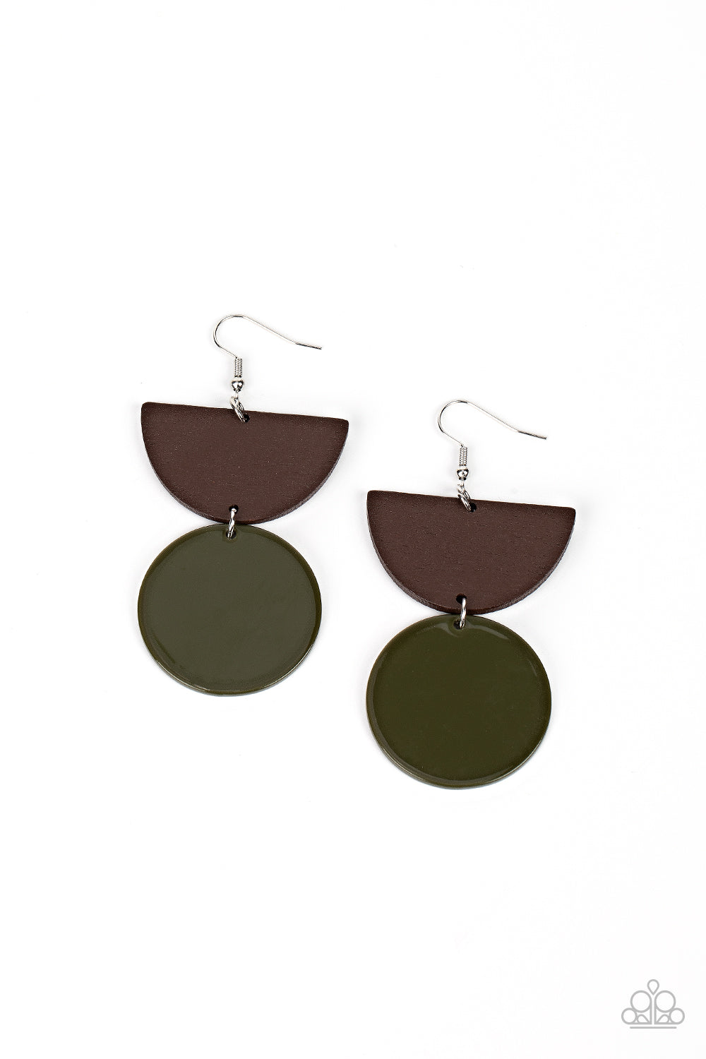 Beach Bistro Green Earrings