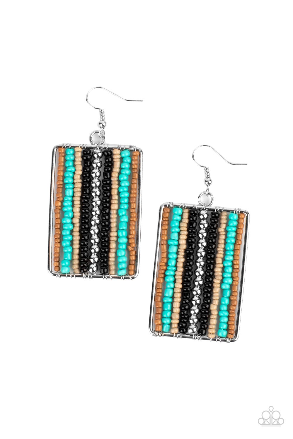 Beadwork Wonder Black Seedbead Earrings