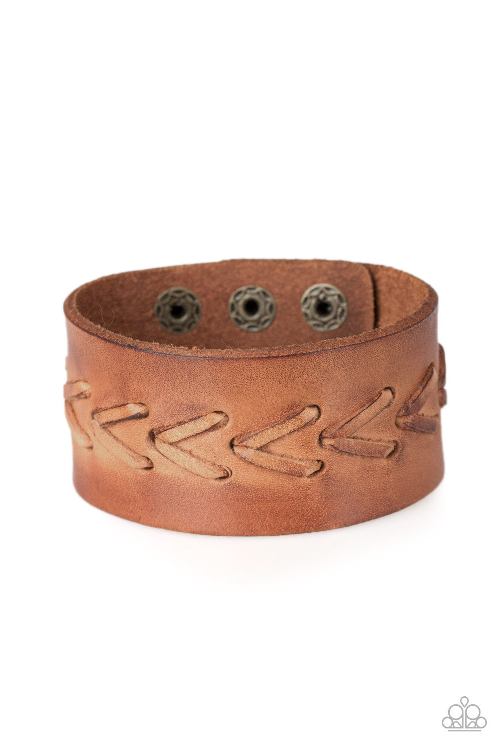 Bronco Bravado Brown Urban Unisex Wrap Bracelet