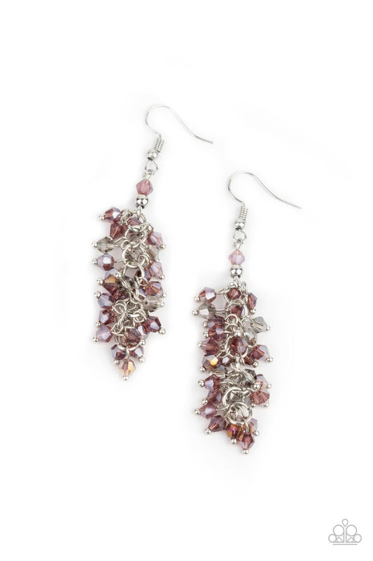 Celestial Chandeliers Purple Earrings