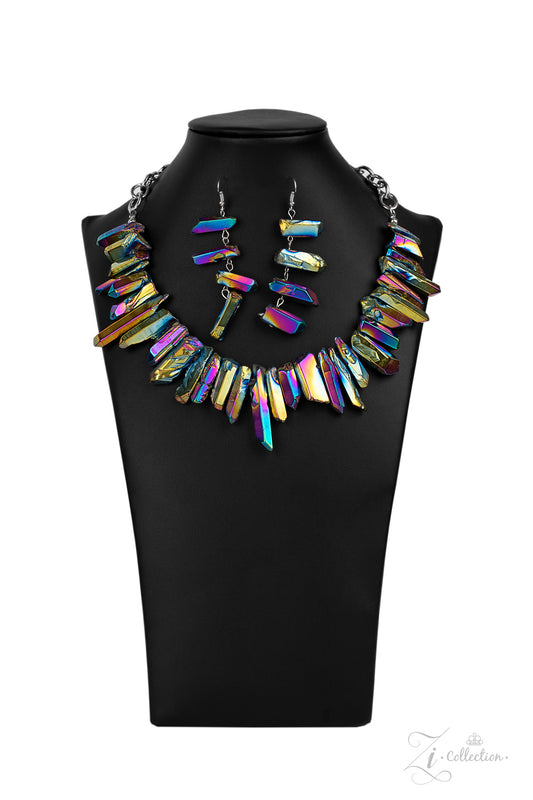 Charismatic Multi Oil Spill Zi Collection Necklace