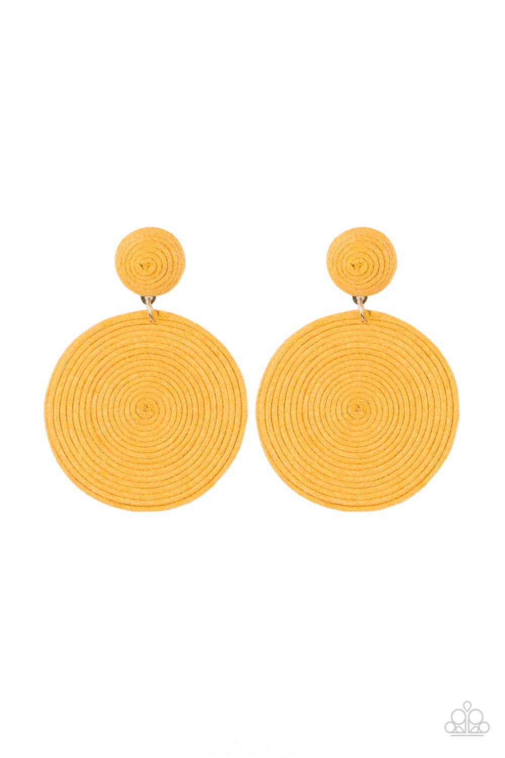 Circulate the Room Yellow Post Earrings