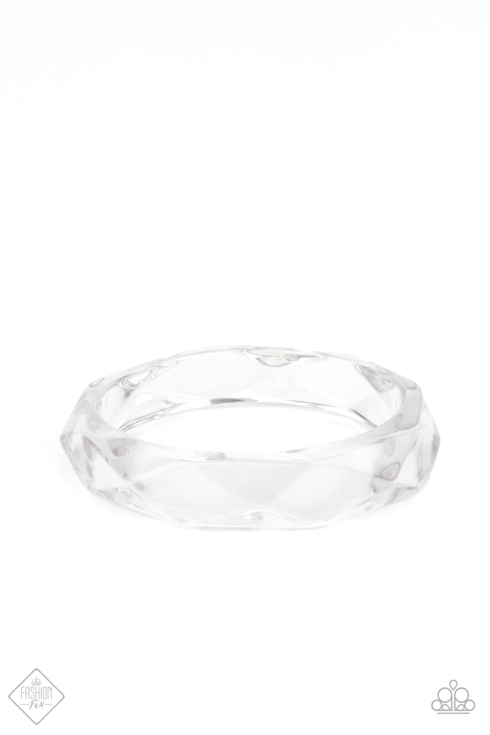 Clear-Cut Couture Clear Bangle