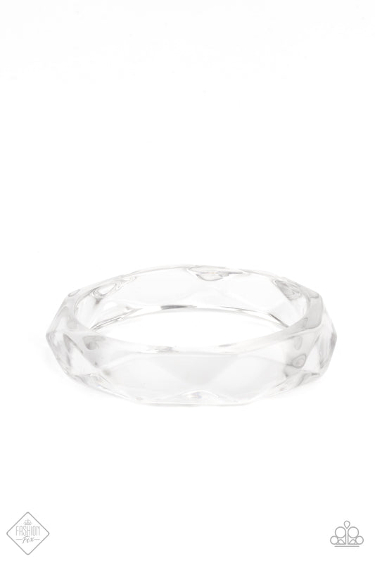 Clear-Cut Couture Clear Bangle