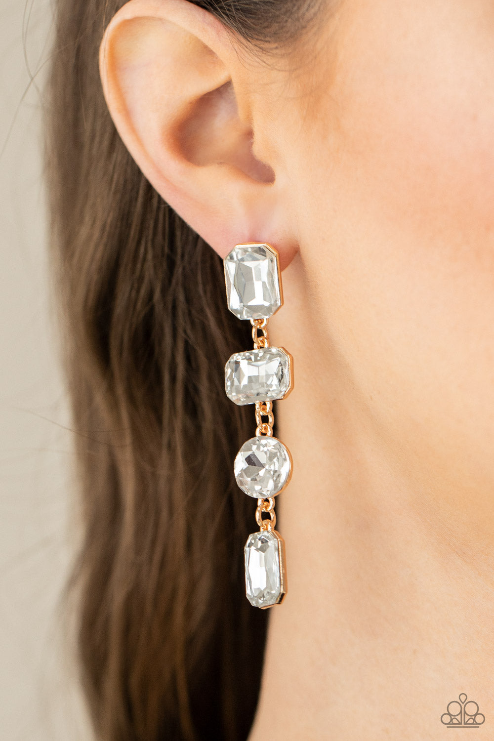 Cosmic Heiress Gold Post Earrings