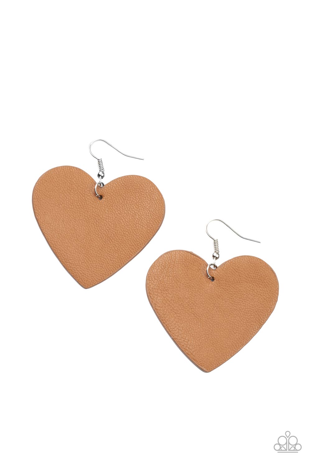 Country Crush Brown Heart Earring