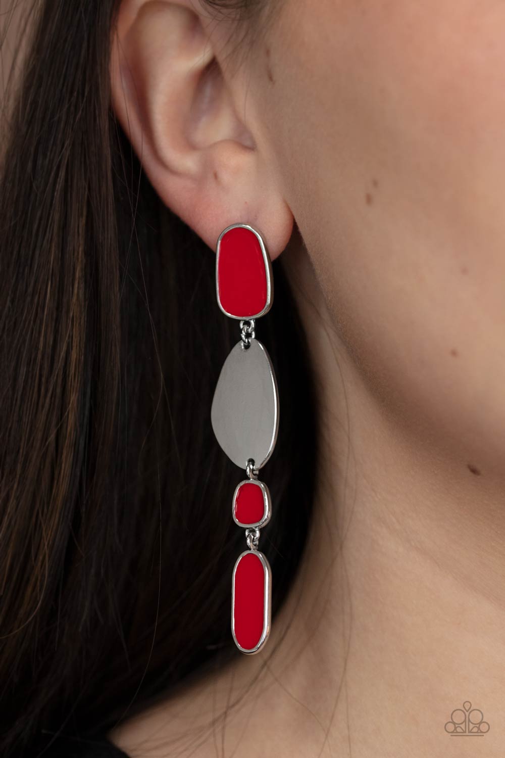 Deco by Design Red Earrings