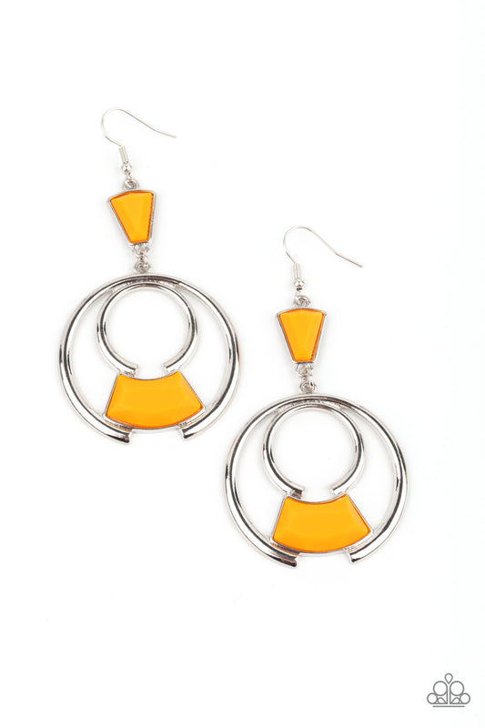 Deco Dancing Orange Earrings