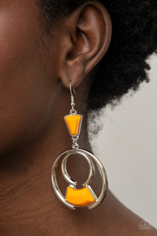 Deco Dancing Orange Earrings