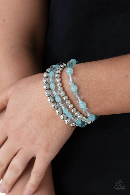 Delightfully Disco Blue Bracelets