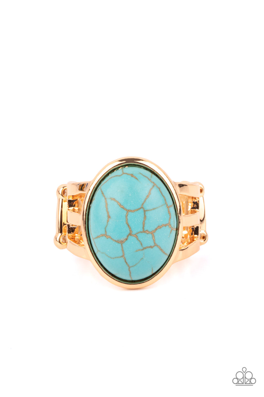 Divine Deserts Gold Turquoise Ring