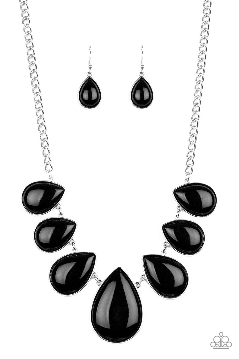 Drop Zone Black Necklace