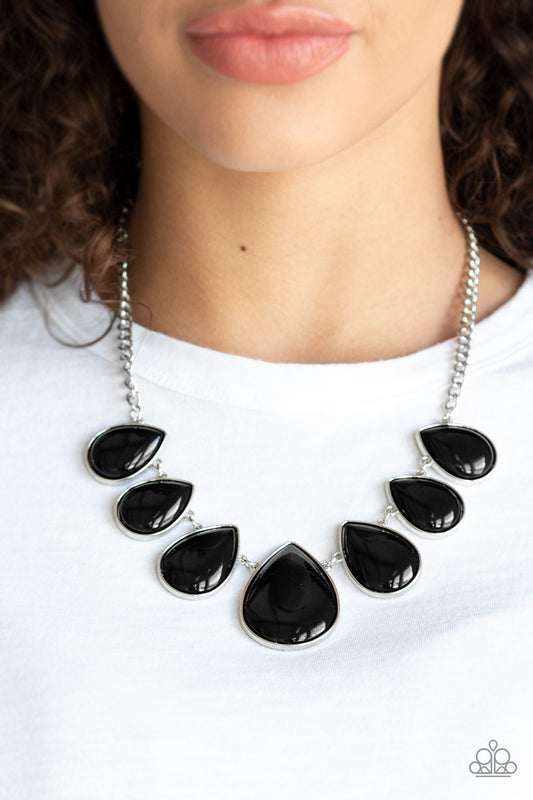 Drop Zone Black Necklace