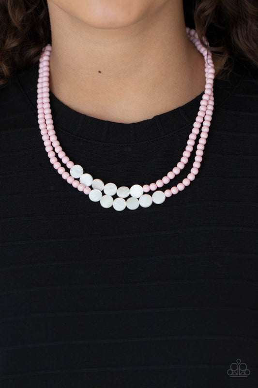 Extended Staycation Pink Necklace