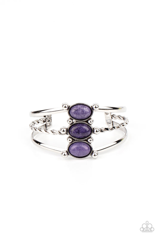 Extra Earthy Purple Cuff Bracelet