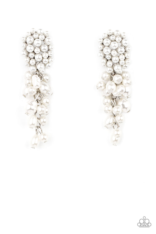 Fabulously Flattering White Pearl Earrings