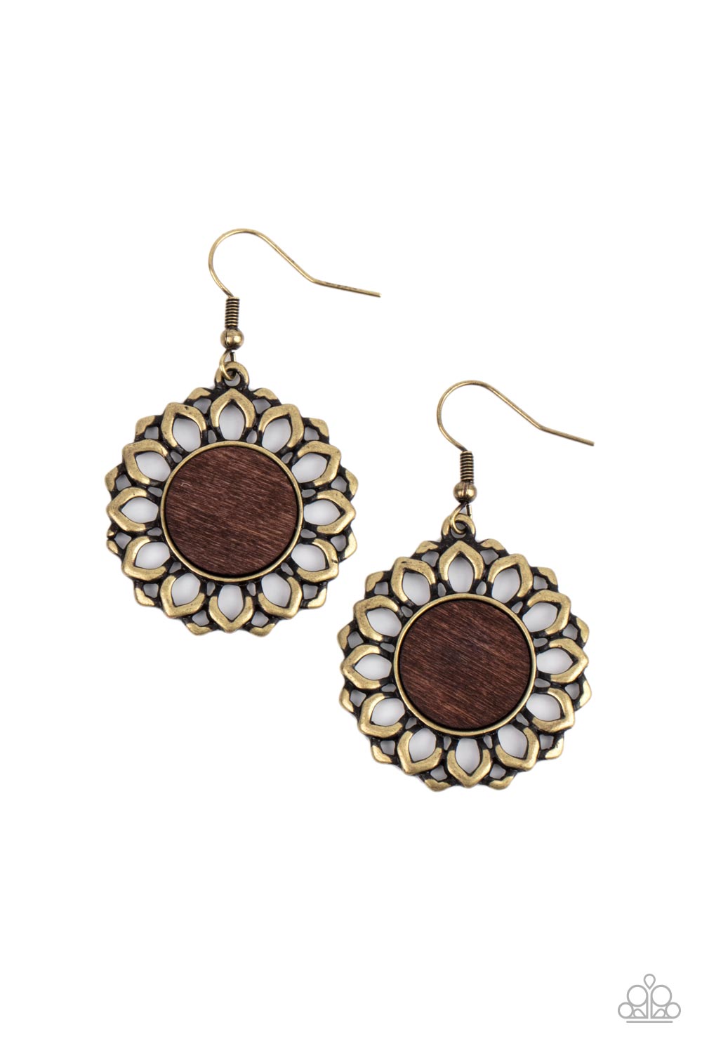 Farmhouse Fashionista Brass Earring