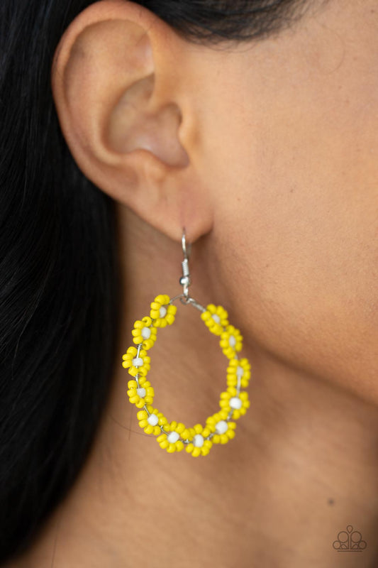 Festively Flower Child Yellow Earring