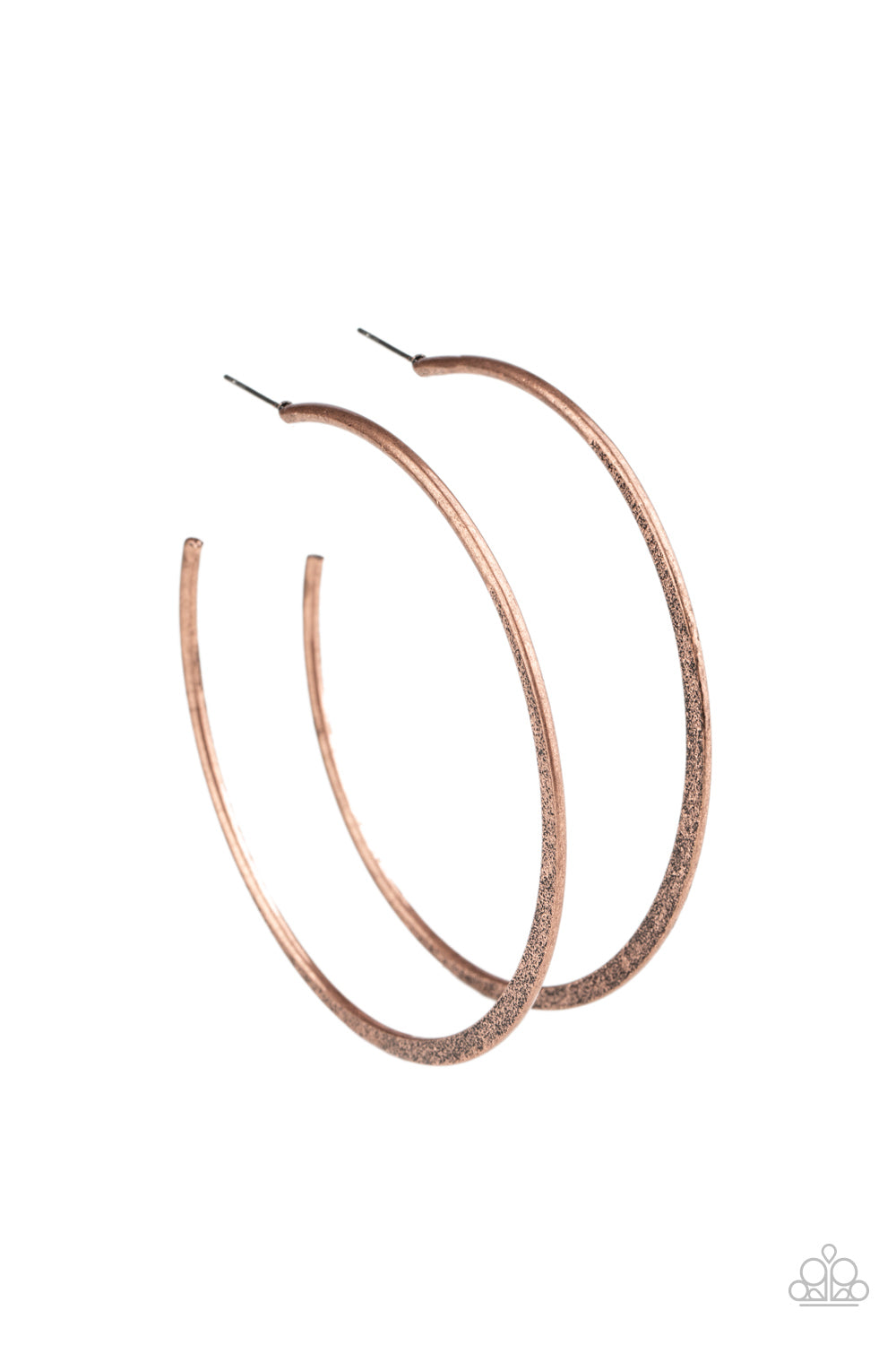 Flat Spin Copper Hoops