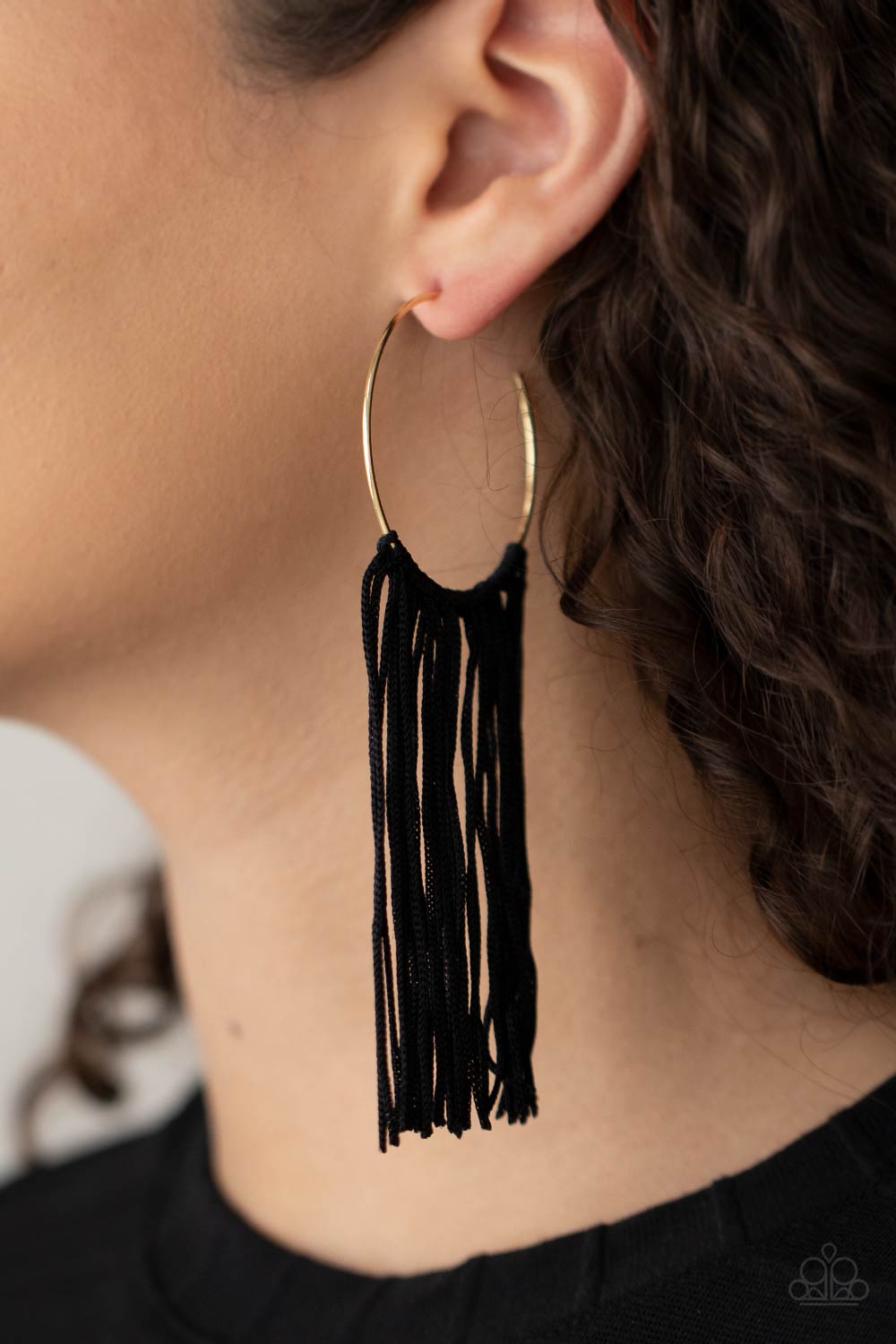 Flauntable Fringe Gold Tassel Earrings