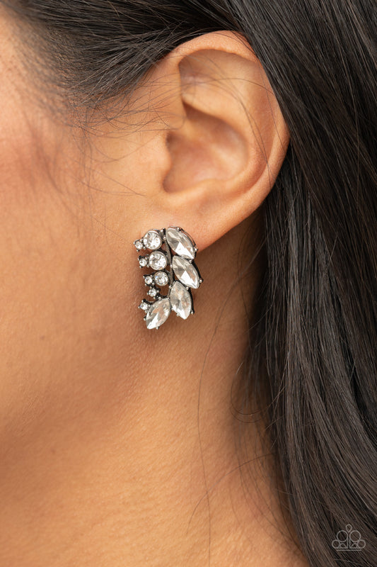 Flawless Fronds Silver Post Earrings