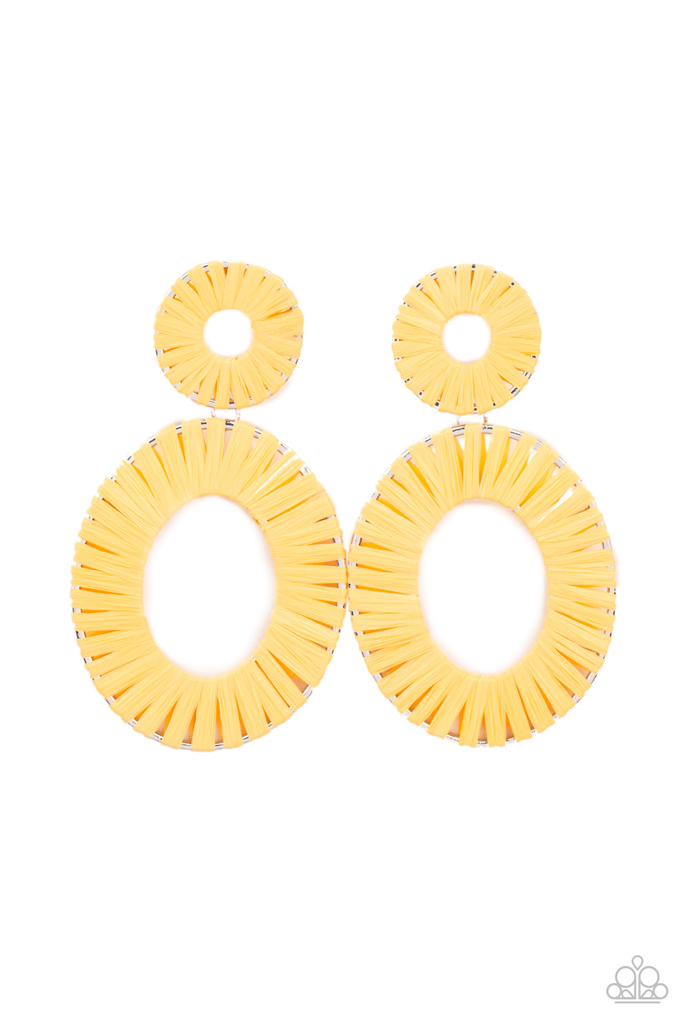 Foxy Flamenco Yellow Earrings