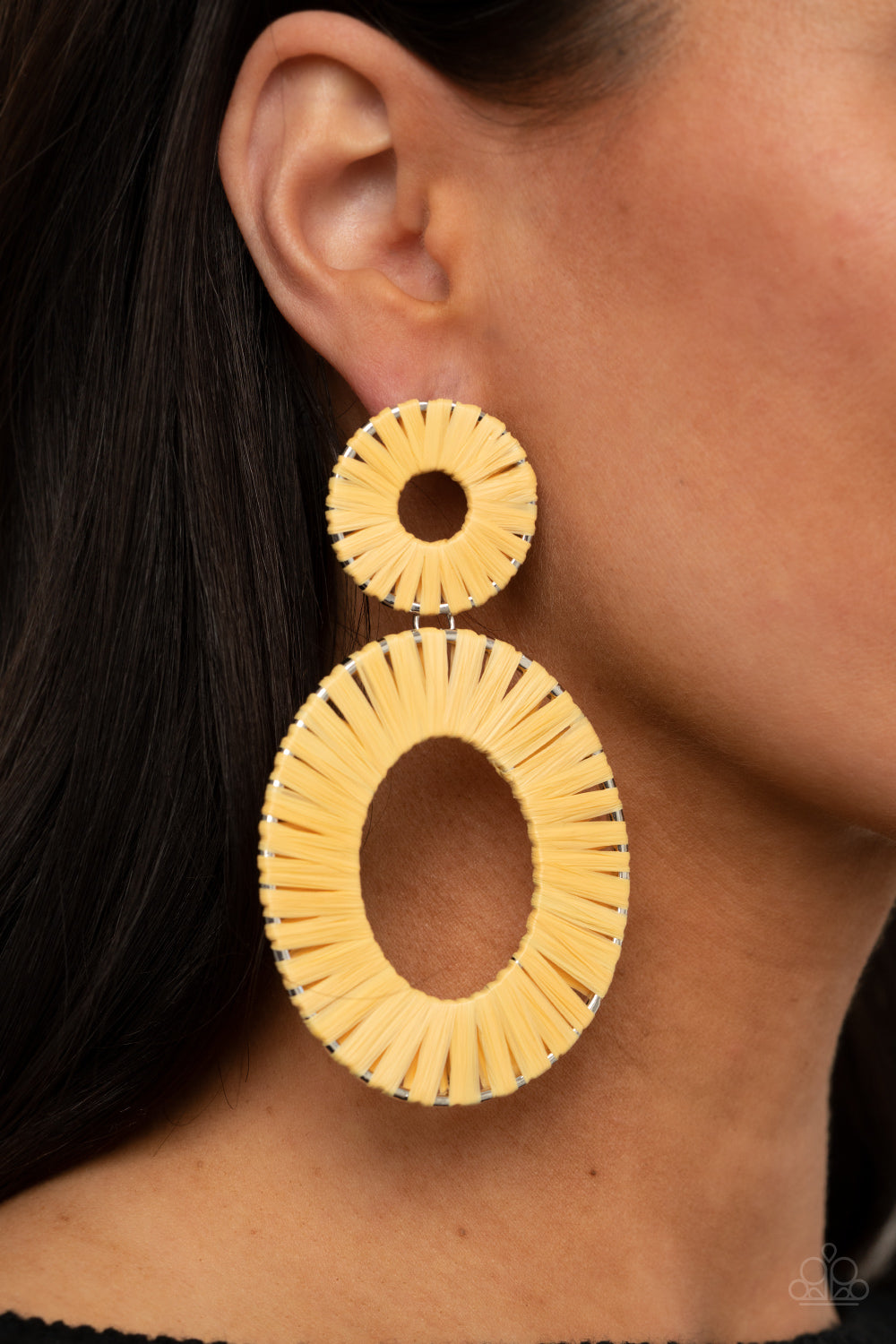 Foxy Flamenco Yellow Earrings