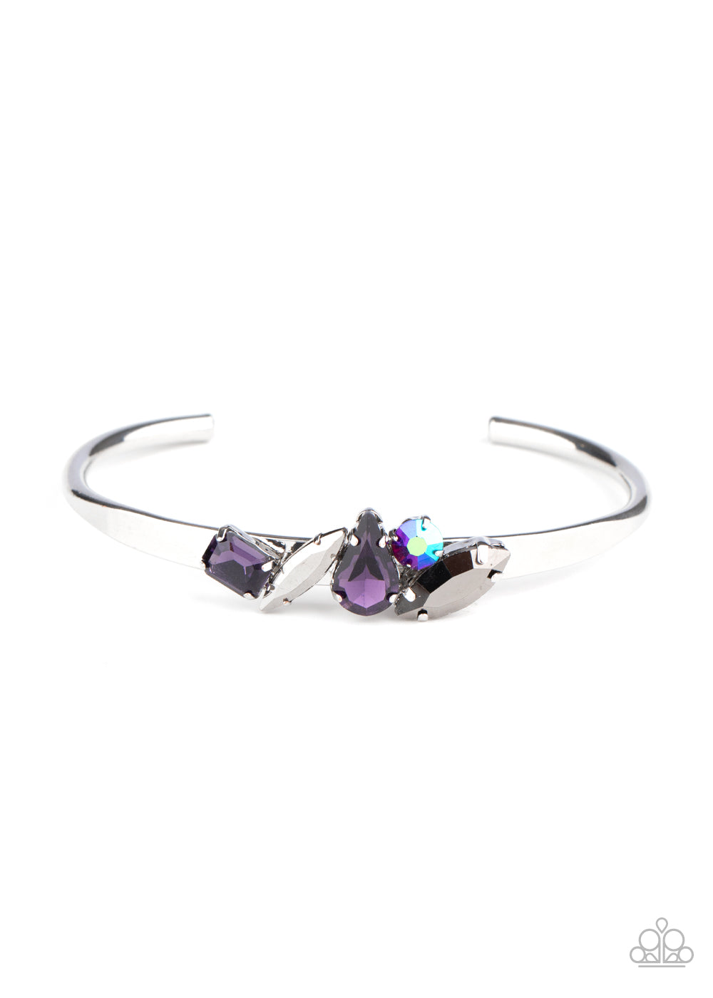 Gemstone Grotto Purple Cuff Bracelet