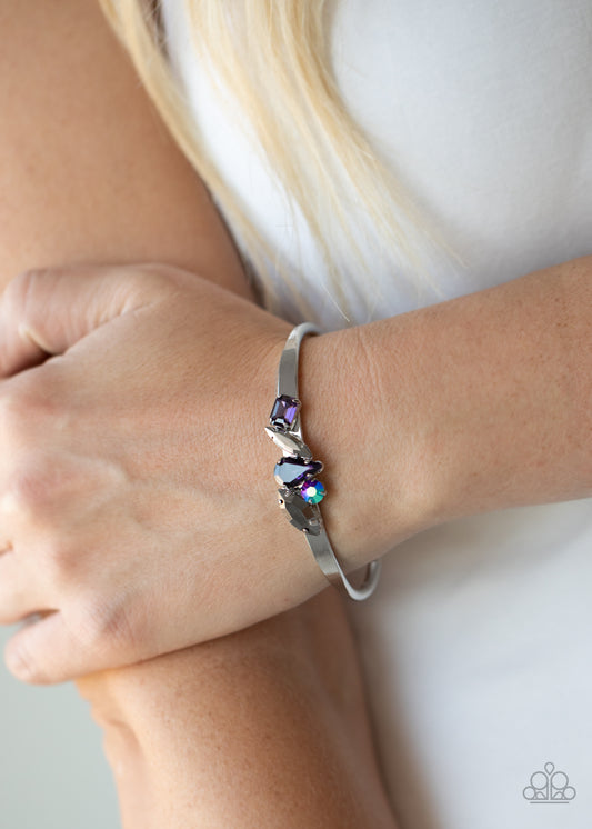 Gemstone Grotto Purple Cuff Bracelet