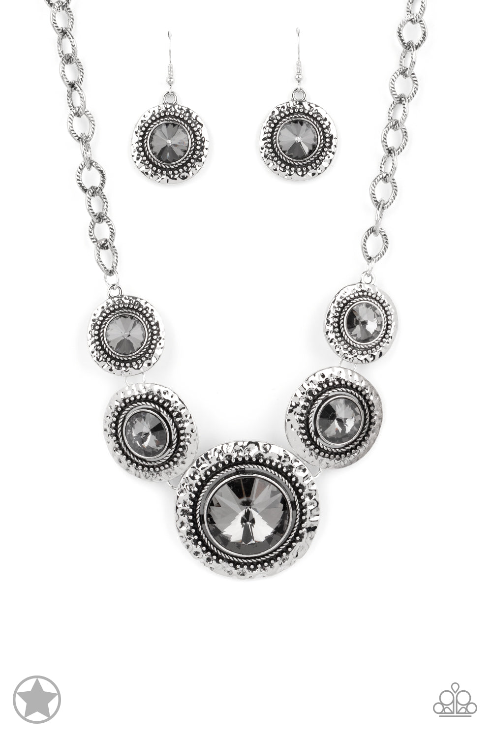 Global Glamour Gunmetal Necklace (Blockbuster)