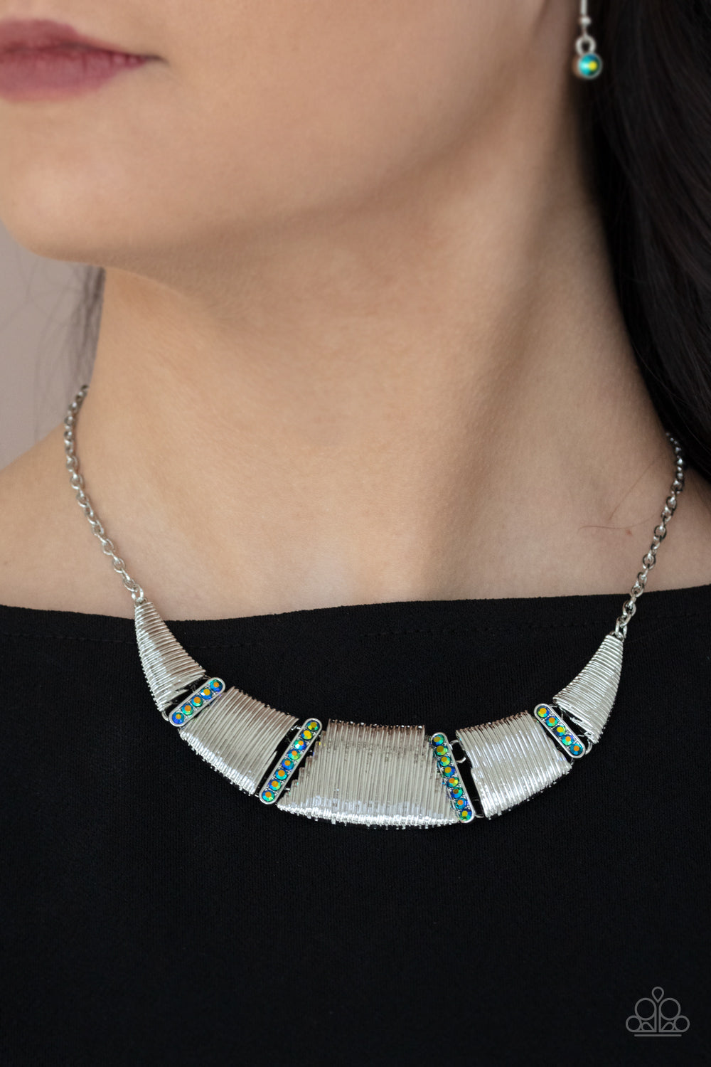 Going Through Phases Multi Oil Spill Necklace