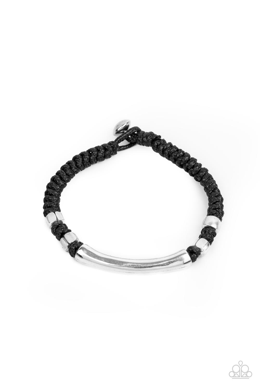 Grounded in Grit Black Urban Unisex Bracelet