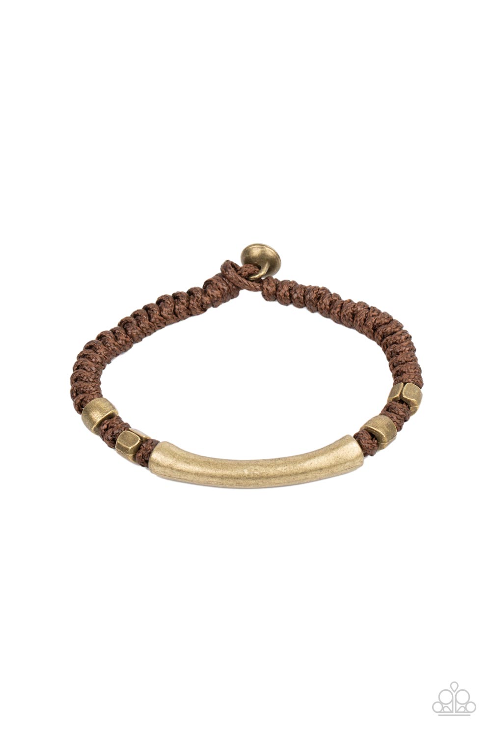 Grounded in Grit Brown Urban Unisex Bracelet