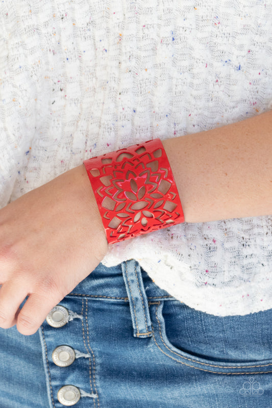 Hacienda Hotspot Red Cuff Bracelet