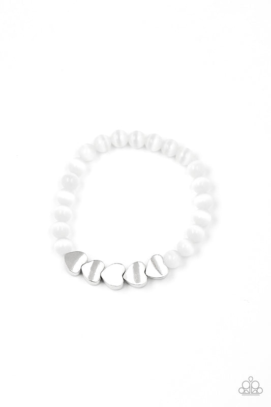 Heart Melting Glow White Bracelet